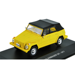 SOLIDO VW 181 1971 YELLOW W/SOFT TOP BLACK ROOF 1:43
