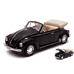 WELLY - VW BEETLE CABRIO 1960 BLACK 1:24