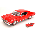 WELLY - CHEVROLET CHEVELLE SS 396 1968 RED 1:24